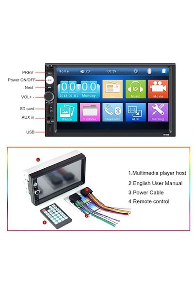navi-it MirrorLink navigation mp5 car player 7010B compatible with Ford S-MAX, 2Din frame, Supports via