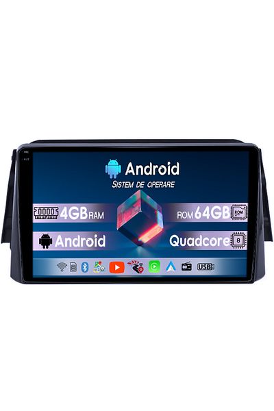 navi-it Navigatie dedicata Nissan Kicks 2016-2017, 4GB RAM 64GB ROM, Quad Core, Display 9" QLED 1K, Carplay,