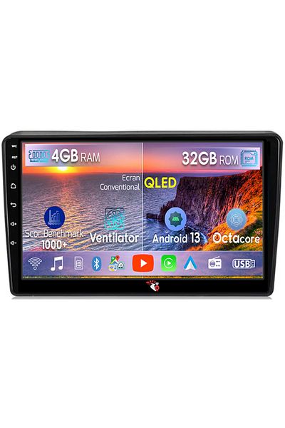 navi-it Navigatie dedicata Hyundai H1 2007-2015, 4 GB RAM 32 ROM, Android 13, Display QLED, 9", DSP, Carplay