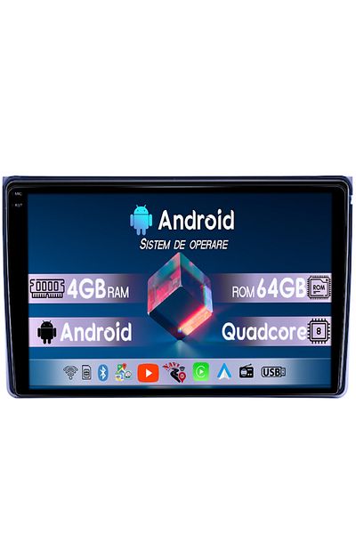 navi-it Navigatie dedicata Audi A4, B6, B7, Seat Exeo 2001-2008, 4GB RAM 64GB ROM, Octacore, Android 14, Dis