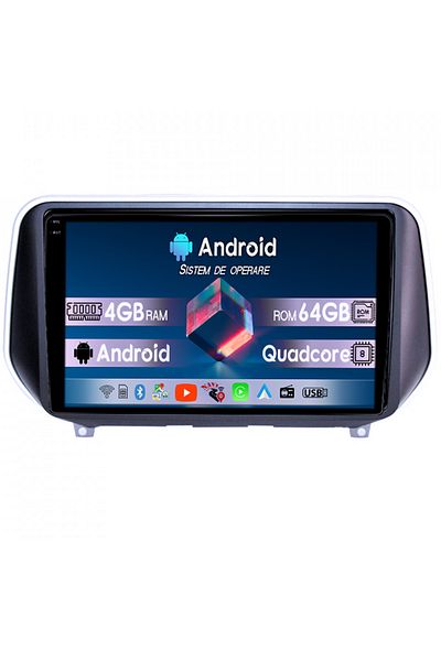 navi-it Navigatie dedicata Hyundai Santa Fe 2018+, 4GB RAM 64GB ROM, Octacore, Android 14, Display QLED 1K,