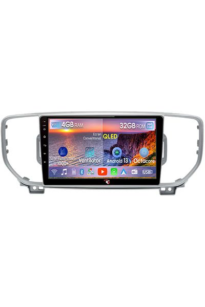 navi-it Navigatie dedicata Kia Sportage 4 2018-2019, 4 GB RAM 32 ROM, Android 13, Display QLED, 9",DSP, Carp