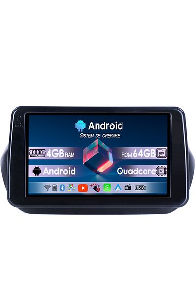 navi-it Navigatie dedicata Fiat Qubo 2008-2017,4GB RAM 64GB ROM, Octacore, Android 14, Display QLED 1K 9", D