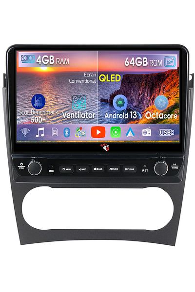 navi-it Dedicated navigation Mercedes w203 with rotary buttons model 2024, 4GB RAM 64GB ROM, Quadcore, Android