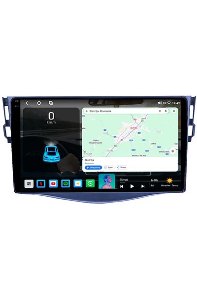 navi-it Dedicated navigation for Toyota Rav4 2006-2012, 4GB RAM 64GB ROM, Octacore, Android 14, Display QLED 1K 9"