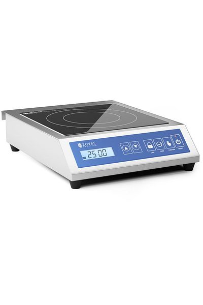 Royal Catering Kuchenka płyta indukcyjna przenośna 1 pole grzewcze śr. 28 cm LCD 3500 W