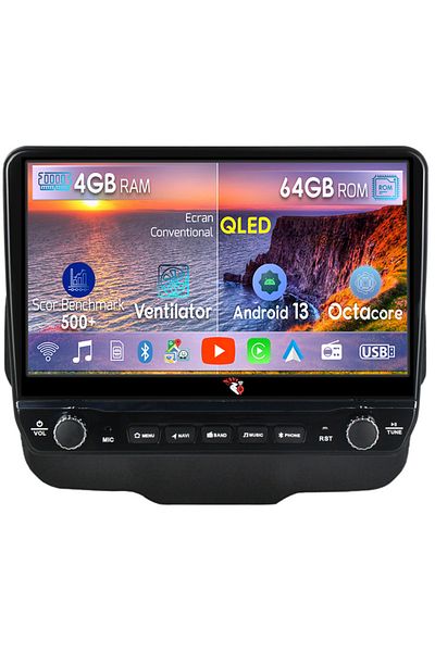 navi-it Dedicated navigation Renegade 2014-2018 with rotary buttons model 2024, 4 GB RAM 64 ROM, Quadcore, And