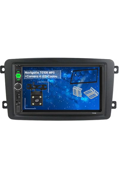 navi-it Navigatie MirrorLink mp5 player auto 7010B compatibil cu Mitsubishi Pajero, Rama 2Din, Suporti prind