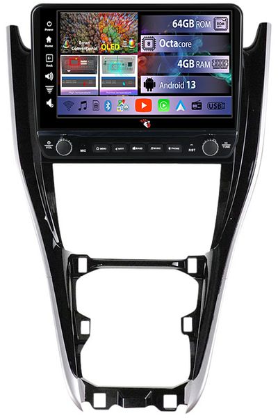 navi-it Dedicated navigation Harrier 2013-2020 with rotary buttons model 2024, Dedicated navigation Toyota Fortu