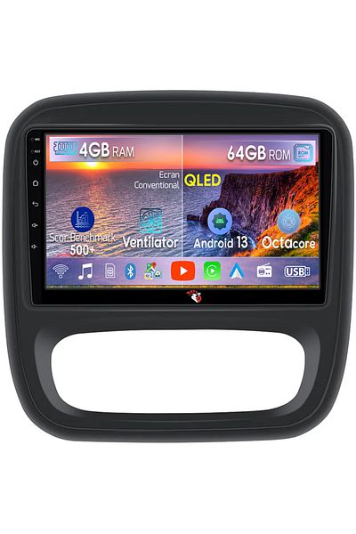 navi-it Navigatie dedicata Opel Vivaro B 2014-2018, 4GB RAM 64GB ROM, Octacore, Android 13, Display QLED 9",