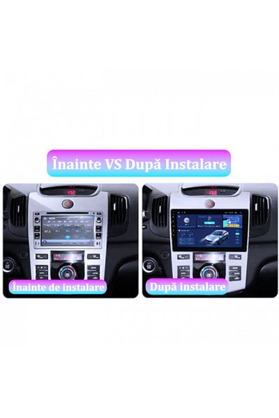 navi-it Navigatie dedicata Kia Forte Cerato 2008-2013, Silver, 4GB RAM 64GB ROM, Quad Core, Display 9" QLED