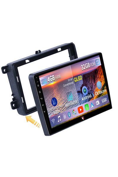 navi-it Navigatie dedicata Volkswagen Golf 5 2004-2010, 4 GB RAM 32 ROM, Android 14, Display QLED, 10", DSP,