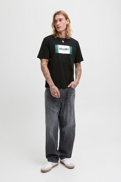 Jack & Jones Tricou cu imprimeu cu logo pentru piept pentru bărbați - Hayato