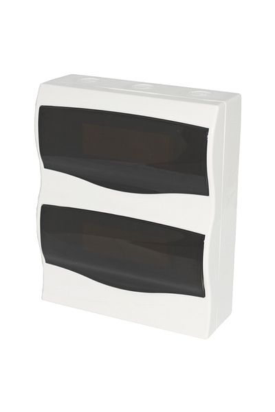 flores Fuse panel, surface-mounted, white, 24 positions