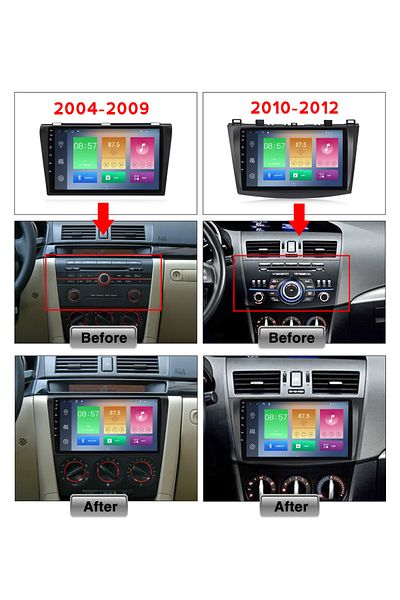 navi-it Navigatie dedicata Mazda 3 2013-2016, 4GB RAM 64GB ROM, Quadcore, Android 14, Display QLED 1K, 9", D