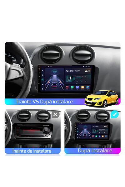 navi-it Navigatie dedicata Seat Ibiza 2009-2012, 4GB RAM 64GB ROM, Octacore, Display 9" QLED 1K, Carplay, An