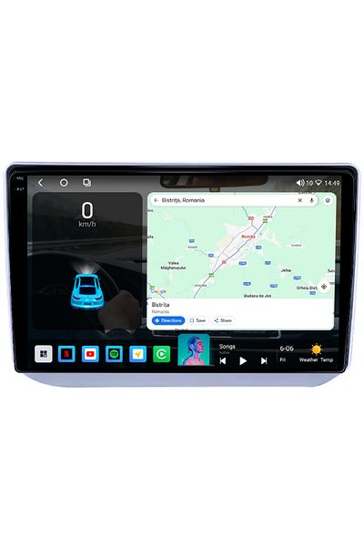 navi-it Dedicated navigation Skoda Fabia 2007-2014, 4GB RAM 64GB ROM, Octacore, Android 14, Display QLED 1K 10