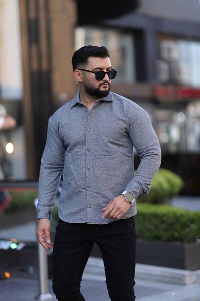 Klothy Ανδρικό χειμερινό πουκάμισο Regular Fit 2534