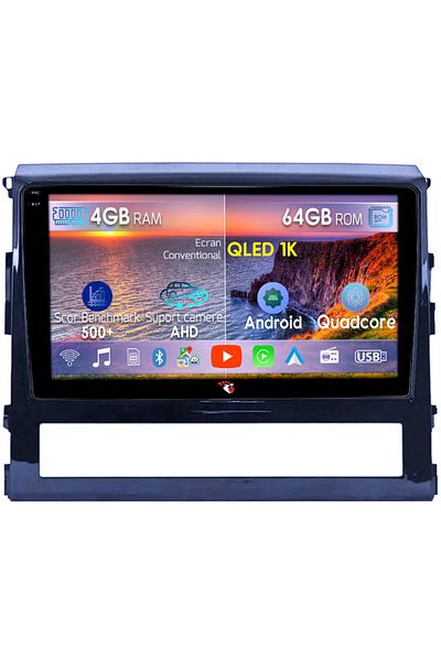navi-it Navigatie dedicata Toyota Land Cruiser 2015+, 4GB RAM 64GB ROM, Octacore, Android 14, Display QLED 1