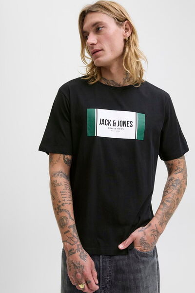 Jack & Jones Ανδρικό μπλουζάκι με τυπωμένο λογότυπο στήθους - Hayato