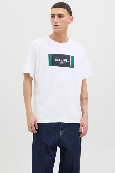 Jack & Jones Ανδρικό μπλουζάκι με τυπωμένο λογότυπο στήθους - Hayato