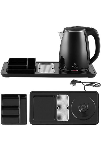 Royal Catering Set de bun venit pentru hotel, tavă pentru fierbător electric 1,2 l