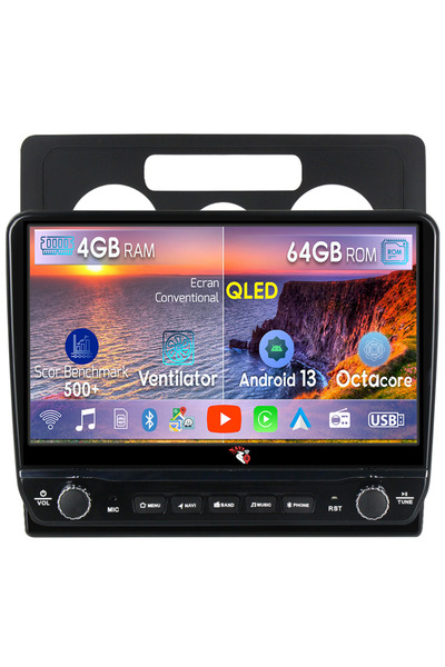 navi-it Navigatie dedicata Caddy 3 2004-2010 cu butoane rotative model 2024, ...