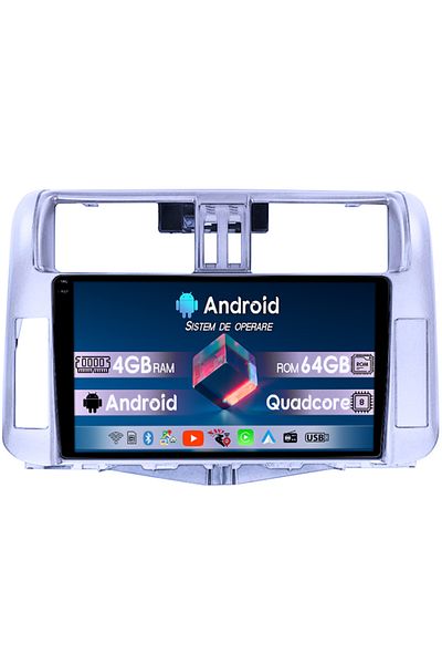 navi-it Navigatie dedicata Toyota Prado 150 2009-2013, 4GB RAM 64GB ROM, Quad Core, Display 9" QLED 1K, Carp