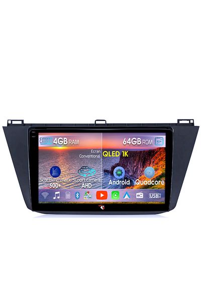 navi-it Navigatie dedicata Volkswagen Tiguan 2017-2019, 4GB RAM 64GB ROM, Octacore, Android 14, Display QLED