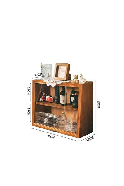 Yelajoy Mini Display Case Collectibles for Desktop Display Stand Cabinet for Organization and Decoration