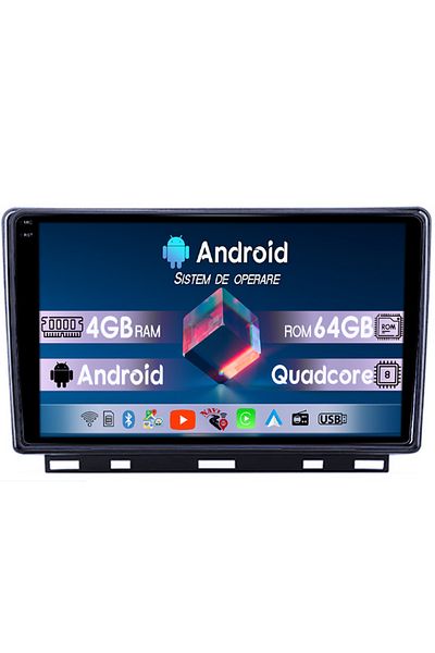 navi-it Navigatie dedicata Clio 5, 4GB RAM 64GB ROM, Quad Core, Display 9" QLED 1K, Carplay&Android Auto, An
