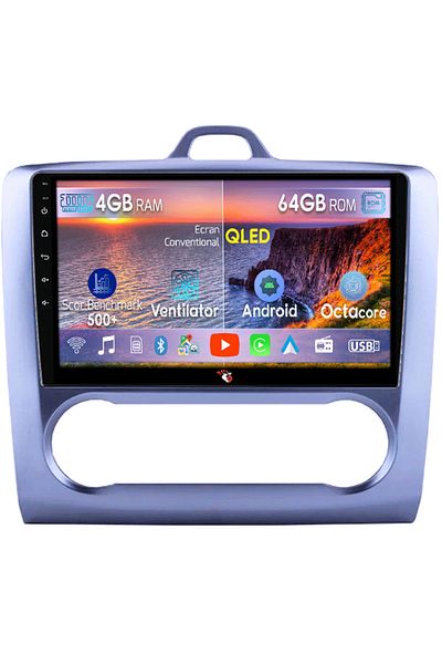 navi-it Navigatie dedicata Ford Focus ( 2004 - 2011 ), 4GB RAM 64GB ROM, Octacore, Android 13, Display QLED