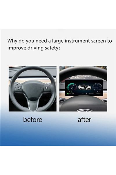 navi-it Navigation Dashboard Headup Display compatible with Tesla Model 3/Model Y 2022, digital dashboard, 8