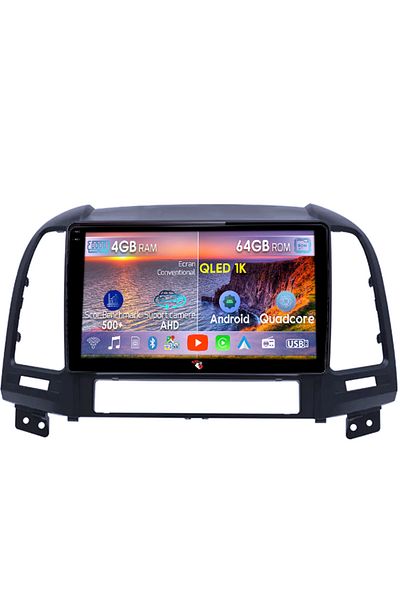 navi-it Navigatie dedicata Hyundai Santa Fe 2005-2012, 4GB RAM 64GB ROM, Octacore, Android 14, Display QLED