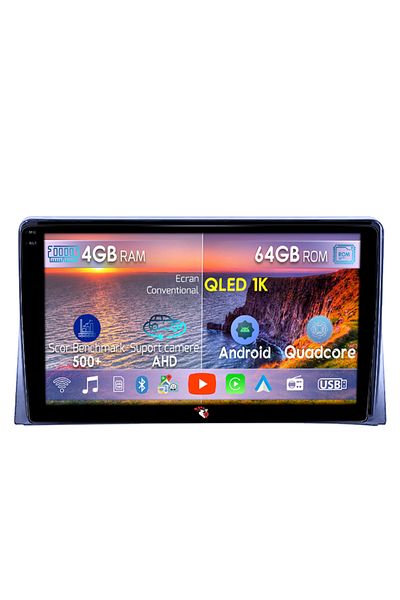 navi-it Navigatie dedicata Volkswagen Matvey 2008-2015, 4GB RAM 64GB ROM, Octacore, Android 14, Display QLED