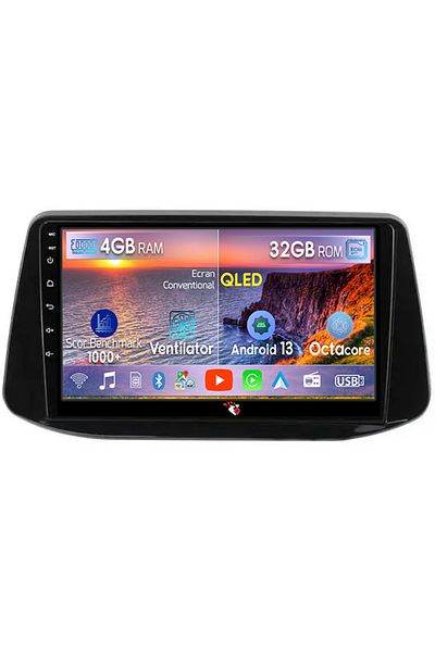 navi-it Navigatie dedicata Hyundai I30 2018, 4 GB RAM 32 ROM, Android 13, Display QLED, 9", DSP, Carplay, An
