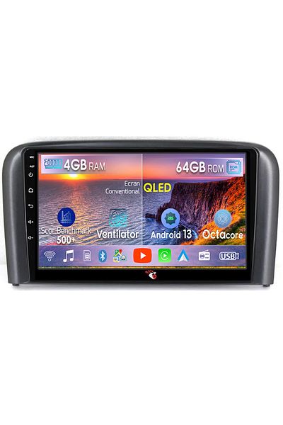 navi-it Navigatie dedicata Volvo S80 1998-2006, 4GB RAM 64GB ROM, Octacore, Android 13, Display QLED 9", DSP