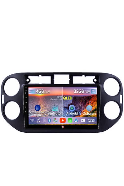 navi-it Navigatie dedicata Volkswagen Tiguan 2007-2016, Golf 5/6+, 4 GB RAM 32 ROM, Android 14, Display QLED
