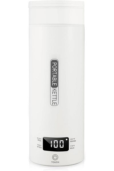Generic Portable Electric Kettle 450ML - Mini Hot Water Boiler Kettle with 4 Temperature Settings