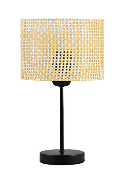 EvLight Double Wicker Rattan Black Lampshade