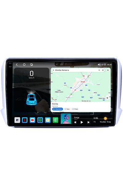 navi-it Navigatie dedicata Peugeot 2008 2013-2020, 4GB RAM 64GB ROM, Octacore, Android 14, Display QLED 1K 1