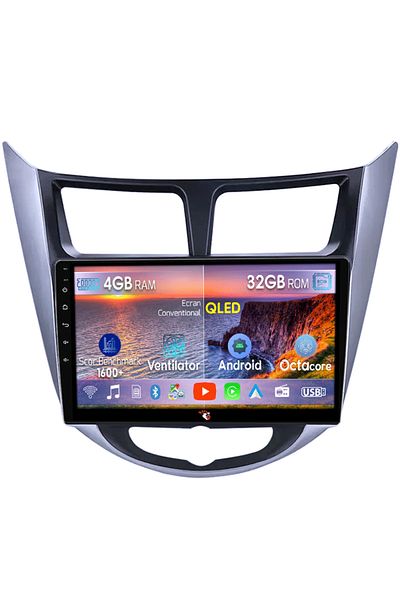 navi-it Navigatie dedicata Hyundai Verna 2010-2016,4GB RAM 32GB ROM, Octacore, Android 14, Display QLED 9",