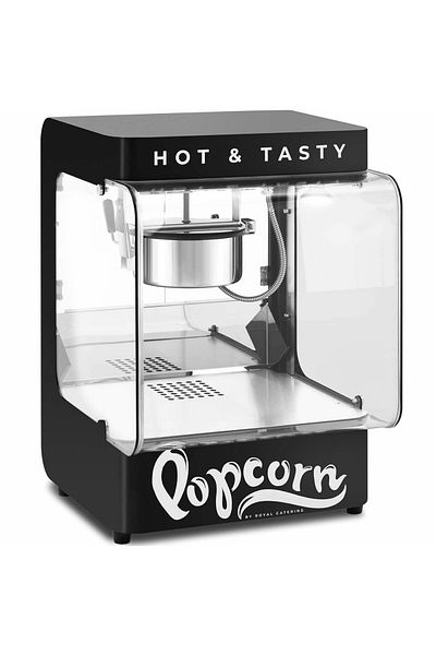Royal Catering Maszyna urządzenie do prażenia popcornu 4-5 kg/h 1.2 l czarna