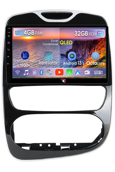 navi-it Dedicated navigation Renault Clio 4 BH98 KH98 2012-2018, 4 GB RAM 32 ROM, Android 13, QLED display, 10
