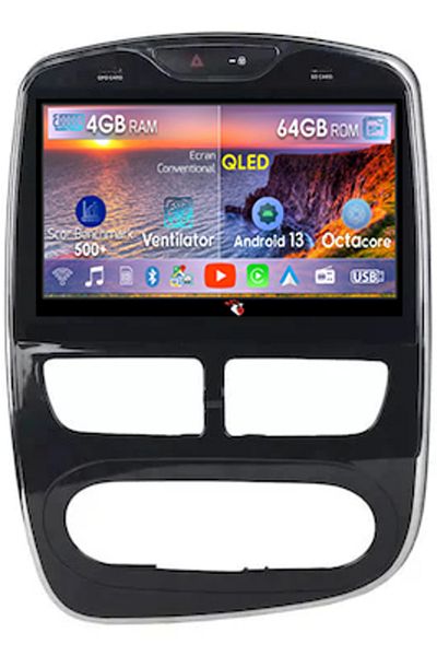 navi-it Navigatie dedicata Renault Clio 4 ( 2015 + ), 4GB RAM 64GB ROM, Octacore, Android 13, Display QLED 1