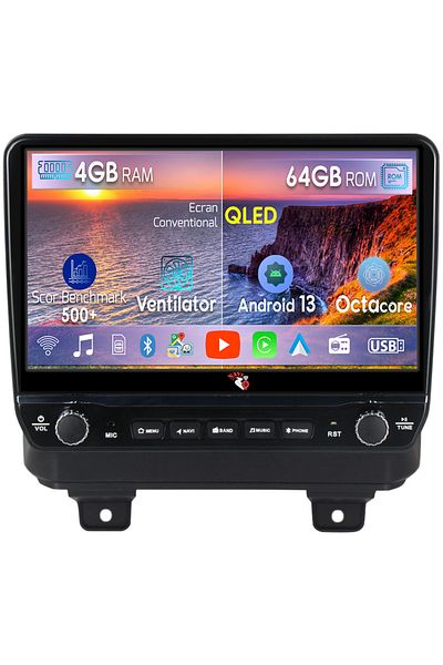 navi-it Navigatie dedicata Wrangler 2018-2019 cu butoane rotative model 2024, 4 GB RAM 64 ROM, Quadcore, And