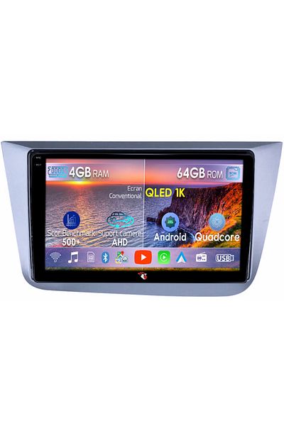 navi-it Navigatie dedicata Seat Altea 2004-2015,4GB RAM 64GB ROM, Octacore, Android 14, Display QLED 1K 9",