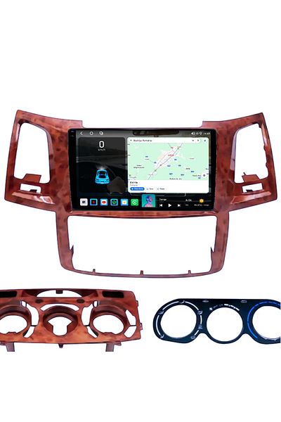navi-it Navigatie dedicata Toyota Fortuner Hilux 2004-2014, 4GB RAM 64GB ROM, Octacore, Android 14, Display