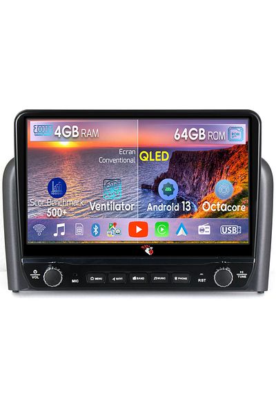 navi-it Dedicated navigation S80 1998-2006 with rotary buttons model 2024, 4 GB RAM 64 ROM, Quadcore, Android