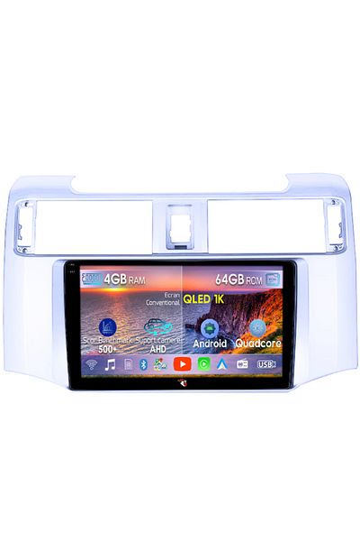 navi-it Dedicated navigation for Toyota 4Runner 2009-2017, 4GB RAM 64GB ROM, Octacore, Android 14, QLED 1K display
